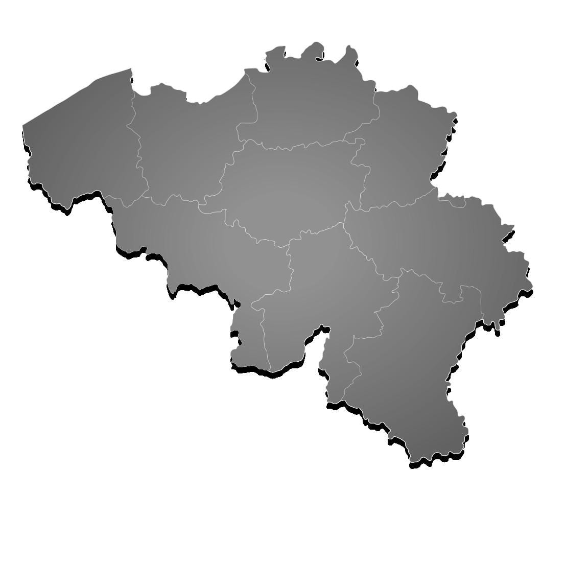 地図のベルギーのベクトル