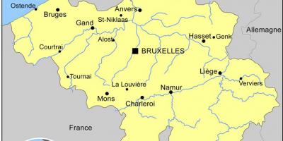 ベルギー地図 地図とベルギー 西ヨーロッパのヨーロッパ
