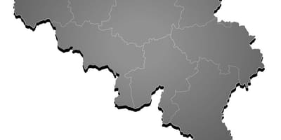 地図のベルギーのベクトル