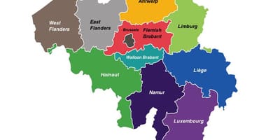 ベルギー省の地図