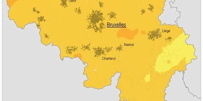 地図のベルギー-気候