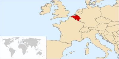 ベルギーの地図世界の地図
